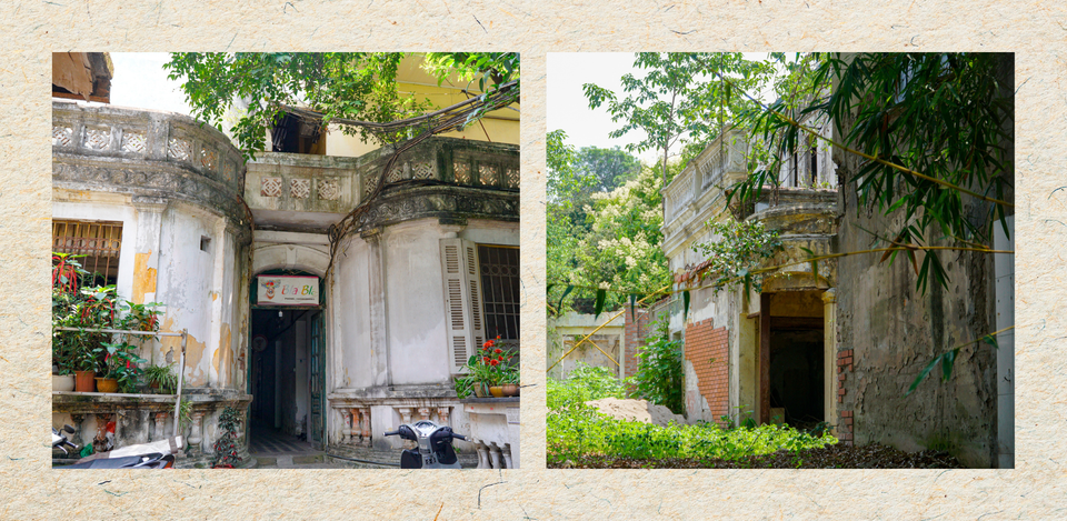 Một số phần đất tại biệt thự được người dân thuê để ở, kinh doanh. Phần khác lại đang bỏ hoang. (Ảnh: Minh Hiếu/Vietnam+)