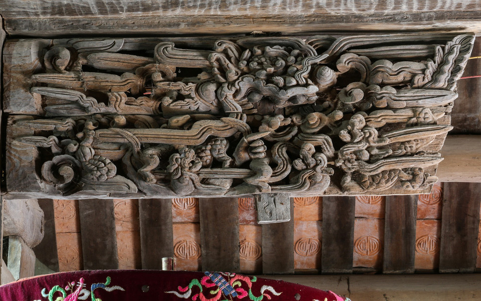 Đình Lương Xá dù chưa được xếp hạng di tích nhưng lại thuộc danh mục kiểm kê di tích của Sở Văn hóa và Thể thao Hà Nội nên được bảo vệ bởi Luật Di sản Văn hóa. (Ảnh: TTXVN phát)