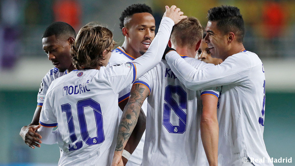 Chiến thắng này giúp Real thẳng tiến vòng 1/8 và đang tạm nắm ngôi đầu bảng D. (Nguồn: RealMadrid)