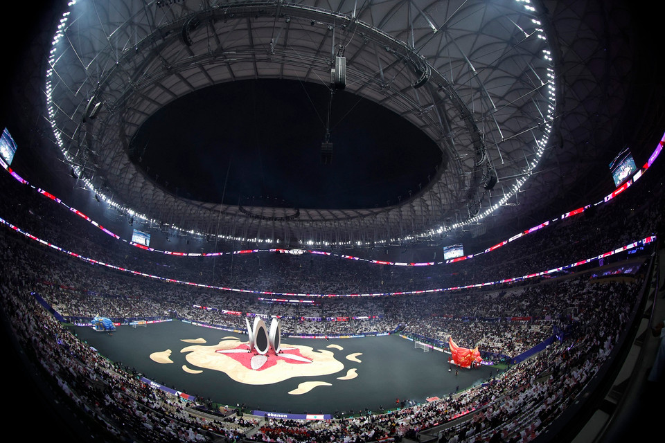 Quang cảnh sân vận động Lusail trong lễ khai mạc Asian Cup 2023. (Ảnh: THX/TTXVN)