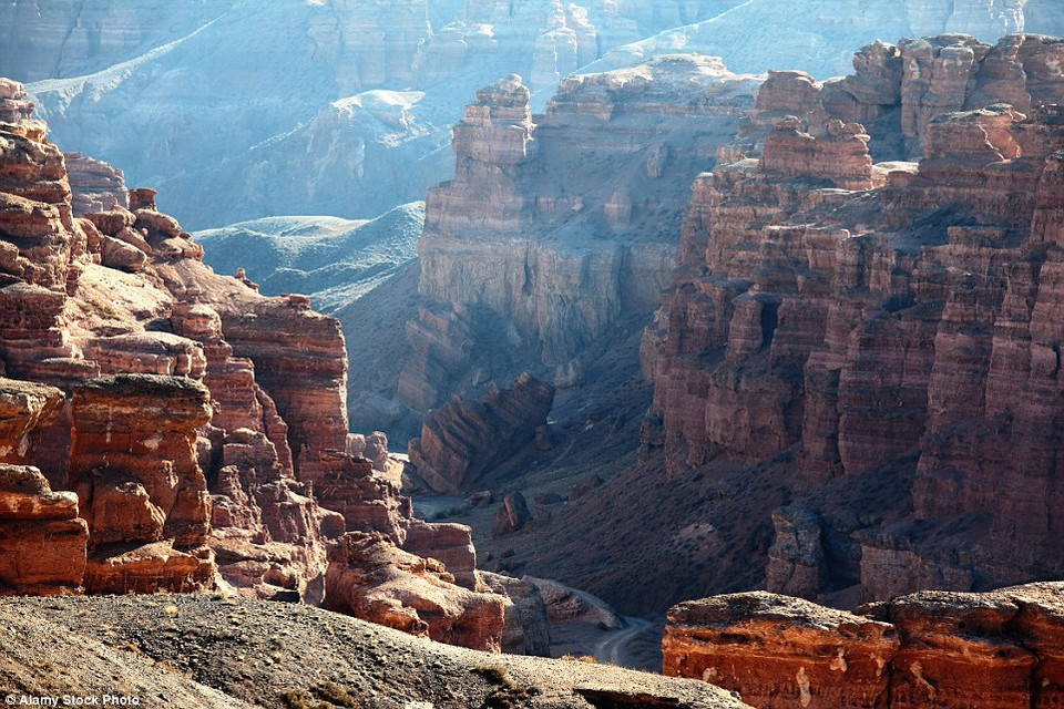 Dù không nổi tiếng bằng Grand Canyon, nhưng nhiều người cho rằng vẻ đẹp của Sharyn Canyon vẫn có thể sánh ngang với Grand Canyon. (Nguồn: Alamy Stock) 