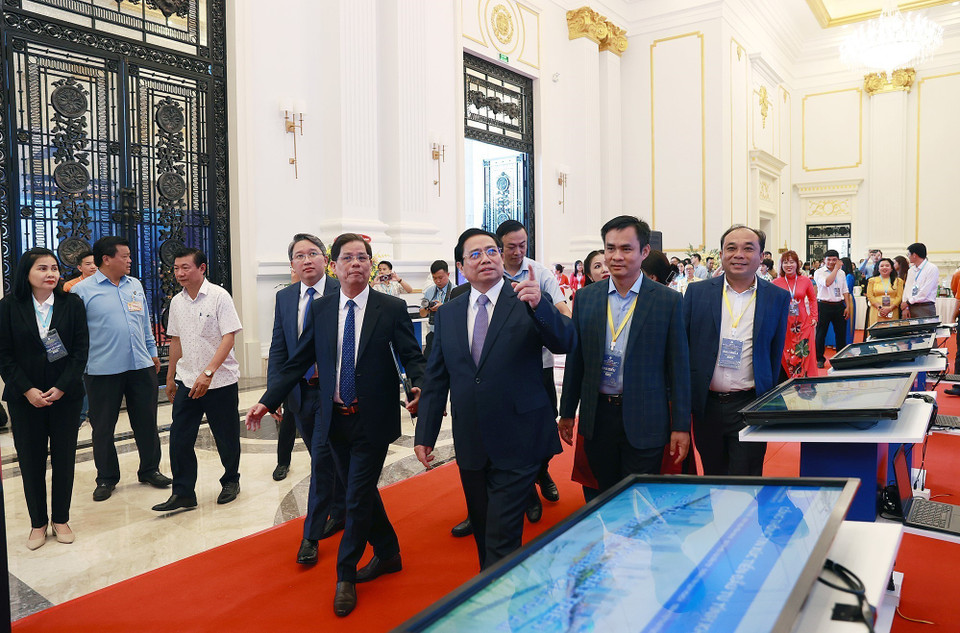 Thủ tướng Phạm Minh Chính đến dự Hội nghị công bố quy hoạch và xúc tiến đầu tư tỉnh Khánh Hòa năm 2023. (Ảnh: Dương Giang/TTXVN)