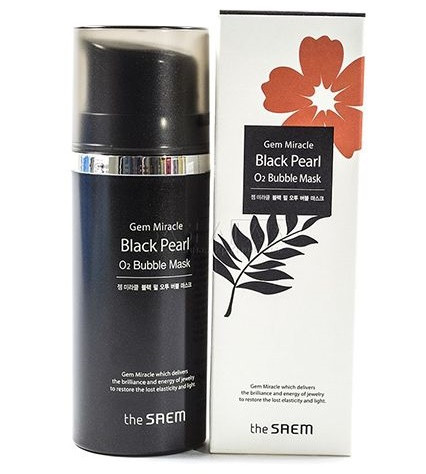  Mặt nạ The Saem - Gem Miracle Black Pearl O2 Bubble Mask (39.99USD): Một trong những sản phẩm bán chạy nhất của hãng The Saem. Khi tiếp xúc với da, mặt nạ sẽ bắt đầu tạo bọt trong khoảng 10 phút để tác động làm sạch và dưỡng sâu. Bột ngọc trai được bổ sung trong mặt nạ giúp làm da sảng khoái, thông thoáng hơn, da được làm sạch và làm sáng ngay sau lần đầu sử dụng.