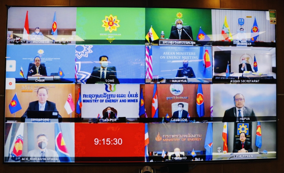 Các điểm cầu tham dự hội nghị. (Ảnh: Trần Việt/TTXVN)