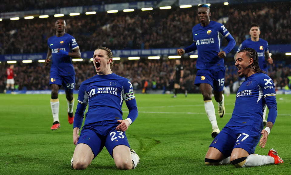 ...với bàn thắng mở tỷ số của Conor Gallagher ở phút thứ 4. (Nguồn: Getty Images)