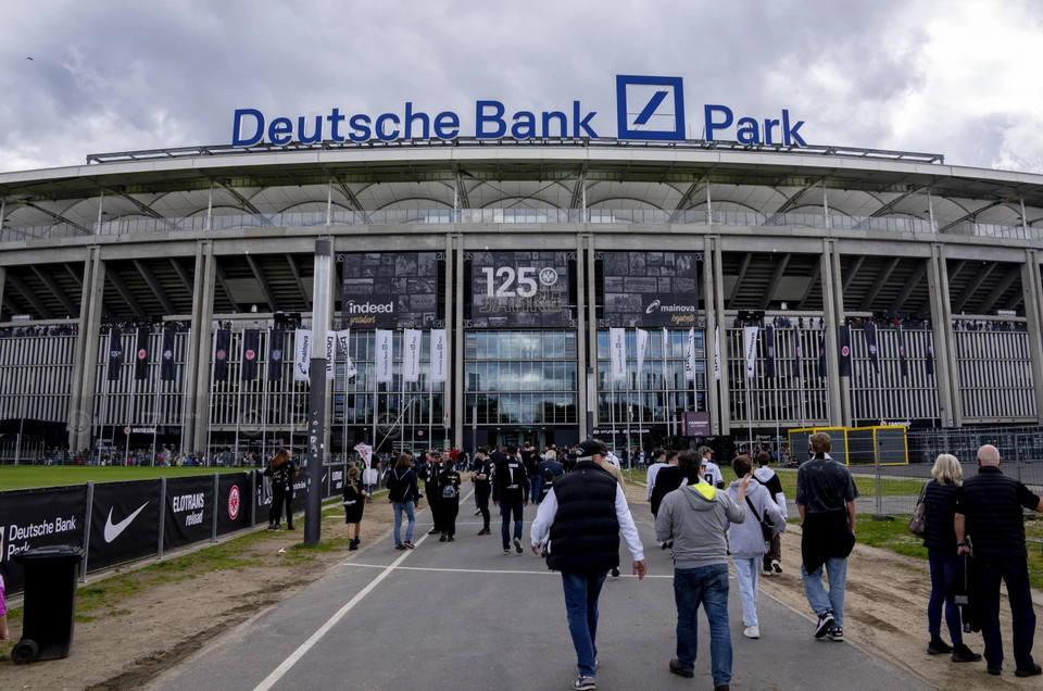 Frankfurt Arena có sức chứa 47.000 và là sân nhà của Eintracht Frankfurt. (Nguồn: AP)