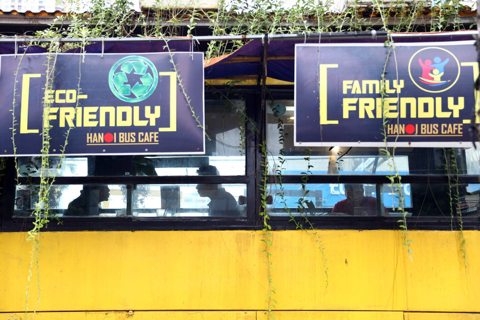 Quán hiện đang là một địa điểm ưa thích của giới trẻ tại khu vực quận Hà Đông. (Ảnh: Huy Hùng/TTXVN)