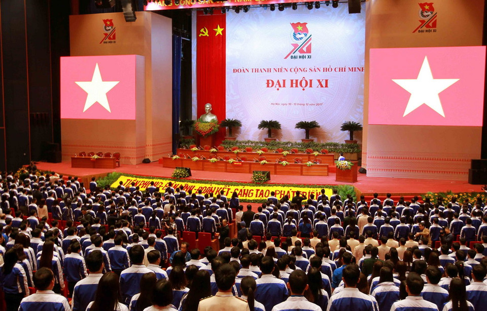 Quang cảnh nghi thức chào cờ. (Ảnh: TTXVN)