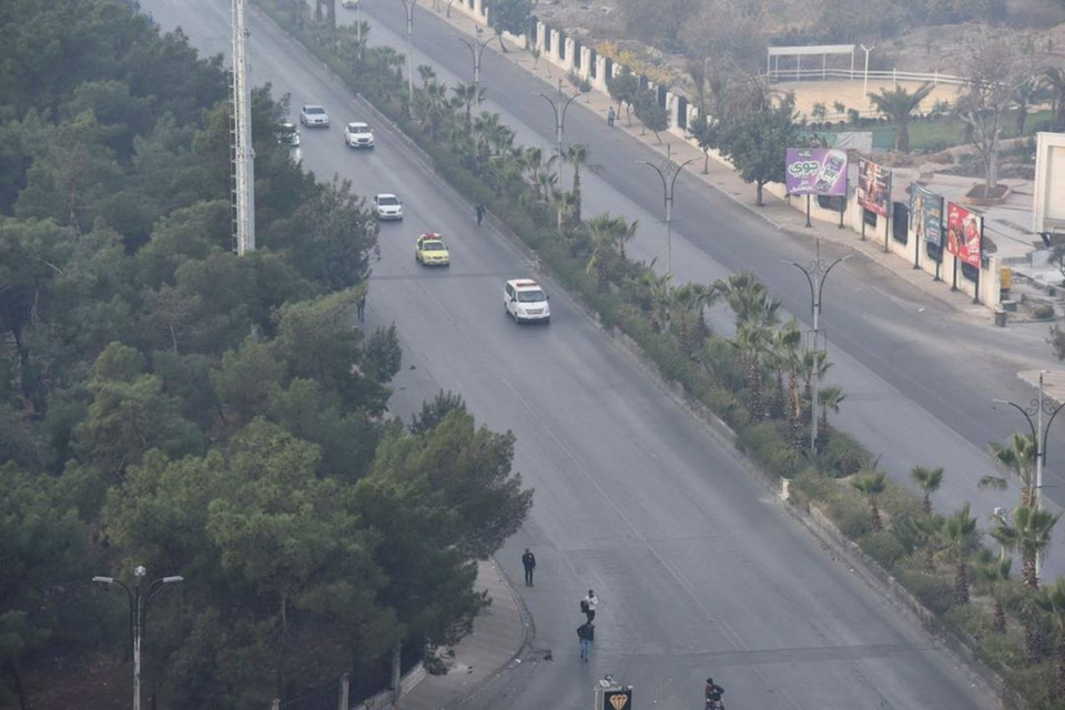 Quang cảnh thủ đô Damascus, Syria, ngày 8/12 - ngày mà chính quyền Tổng thống Bashar al-Assad sụp đổ. (Ảnh: THX/TTXVN)