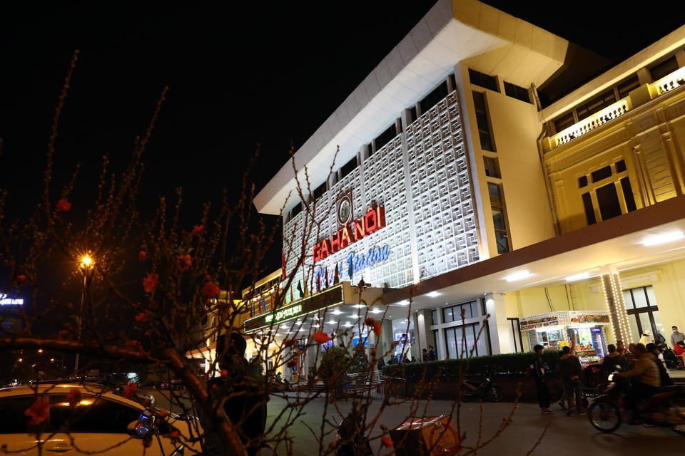 Ga Hà Nội trong các ngày cuối năm Nhâm Dần. (Ảnh: Huy Hùng/TTXVN)