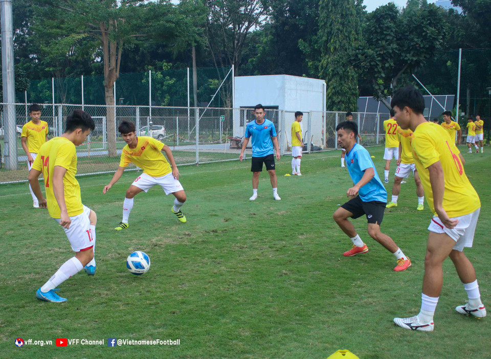 Chiều 11/7, tuyển U19 Việt Nam tiếp tục bước vào tập luyện để chuẩn bị cho vòng bán kết giải U19 Đông Nam Á 2022. (Nguồn: VFF)