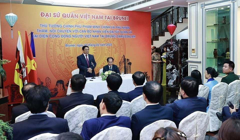 Thủ tướng Chính phủ Phạm Minh Chính phát biểu. (Ảnh: Dương Giang/TTXVN)