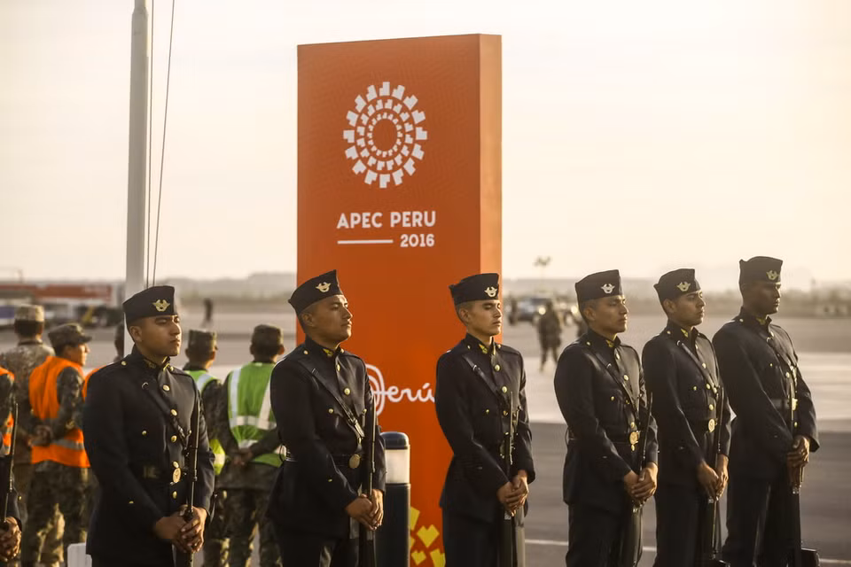 Chủ tịch nước Trần Đại Quang và Phu nhân tới Peru dự APEC. (Nguồn: Vụ thông tin báo chí)