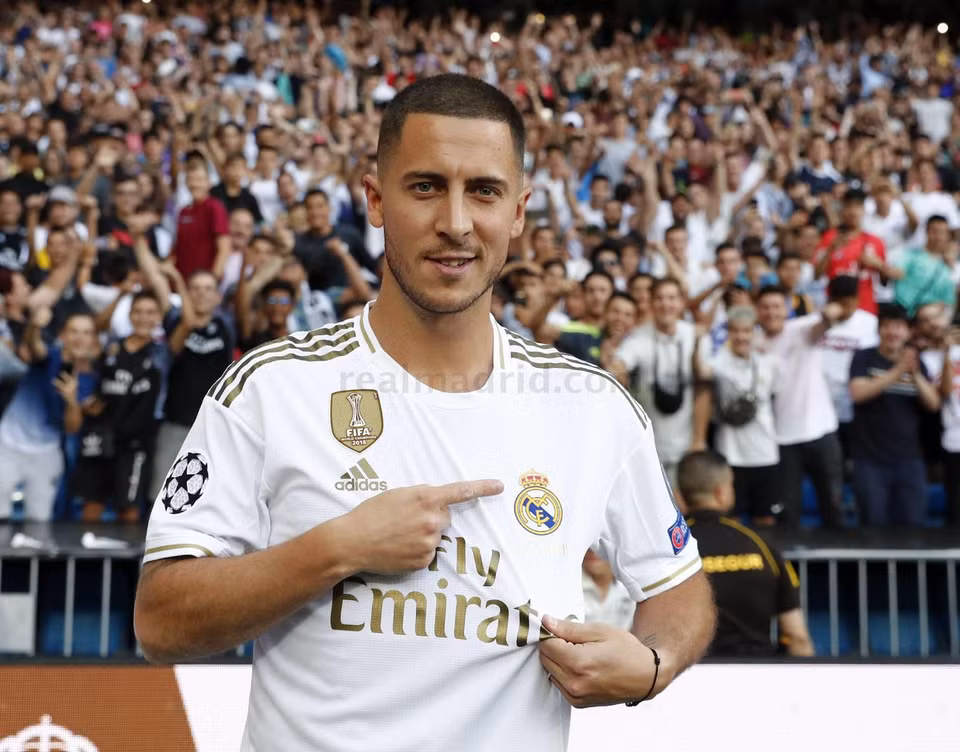 Hazard chính là bản hợp đồng đắt giá nhất của Real trong kỳ chuyển nhượng Hè 2019, tính đến thời điểm này. (Nguồn: Real Madrid)