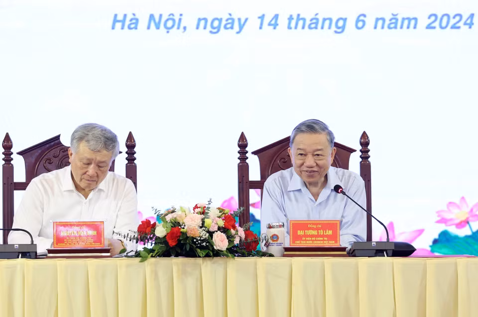 Chủ tịch nước Tô Lâm chủ trì buổi làm việc. (Ảnh: Nhan Sáng/TTXVN)