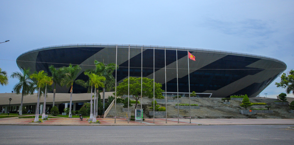  Bệnh viện dã chiến Cung thể thao Tiên Sơn (Đà Nẵng) .(Ảnh: Trần Lê Lâm/TTXVN)