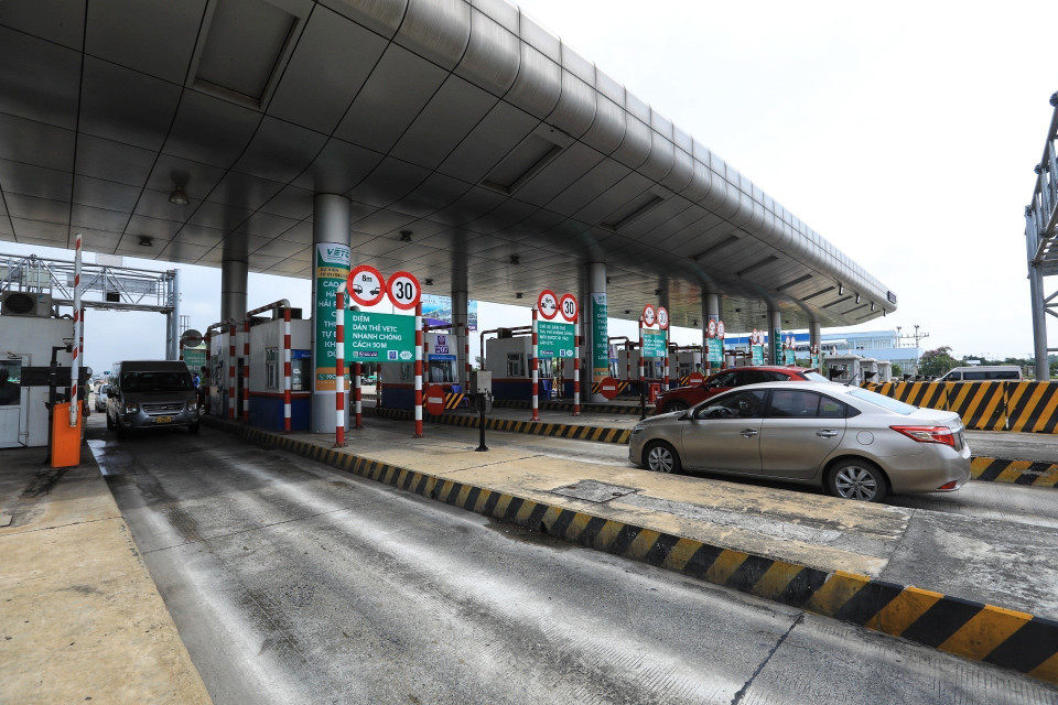 Tuyến đường cao tốc Hà Nội-Hải Phòng thực hiện thu phí tự động không dừng bắt đầu từ ngày 1/6. (Ảnh: Tuấn Anh/TTXVN)