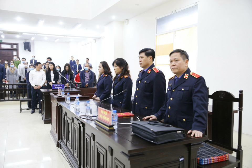 Đại diện Viện kiểm sát nhân dân tại phiên tòa. (Ảnh: Doãn Tấn/TTXVN)