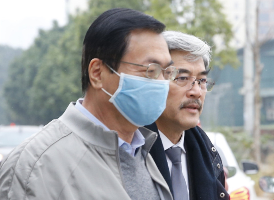 Bị cáo Vũ Huy Hoàng đến tòa. (Ảnh: Doãn Tấn/TTXVN)