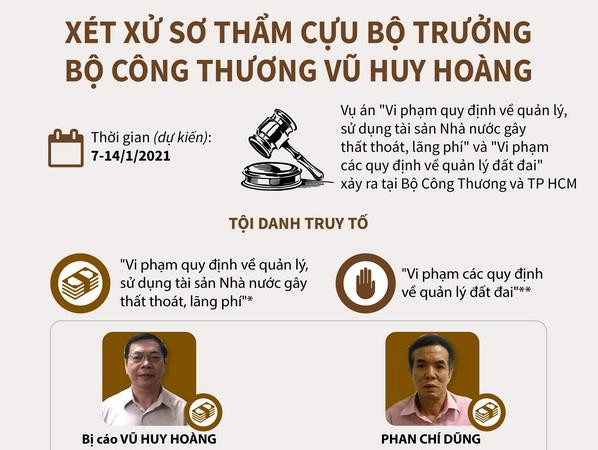 Bị cáo Vũ Huy Hoàng đến tòa. (Ảnh: Doãn Tấn/TTXVN)