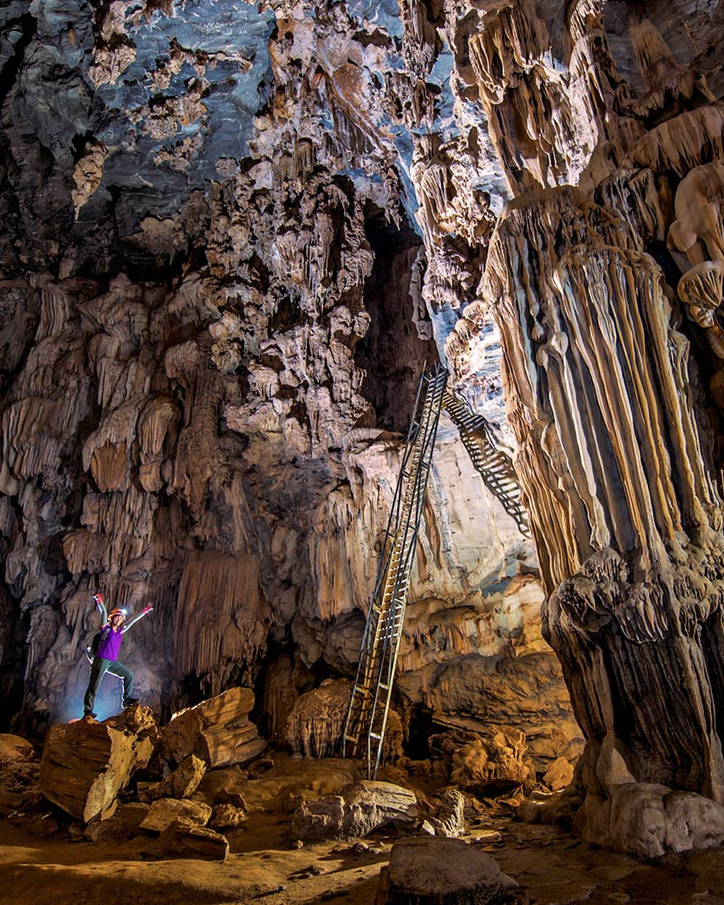 Bên trong hang Tú Làn. (Nguồn: Oxalis Adventures/Vietnam+)