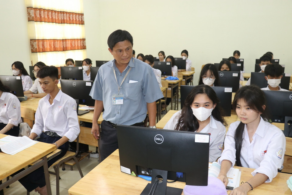 Trường THPT Thiên Hộ Dương sau 2 năm thành lập dần phát huy vai trò là trường đào tạo chất lượng cao trong khu vực. (Ảnh: Đức Hạnh/TTXVN)