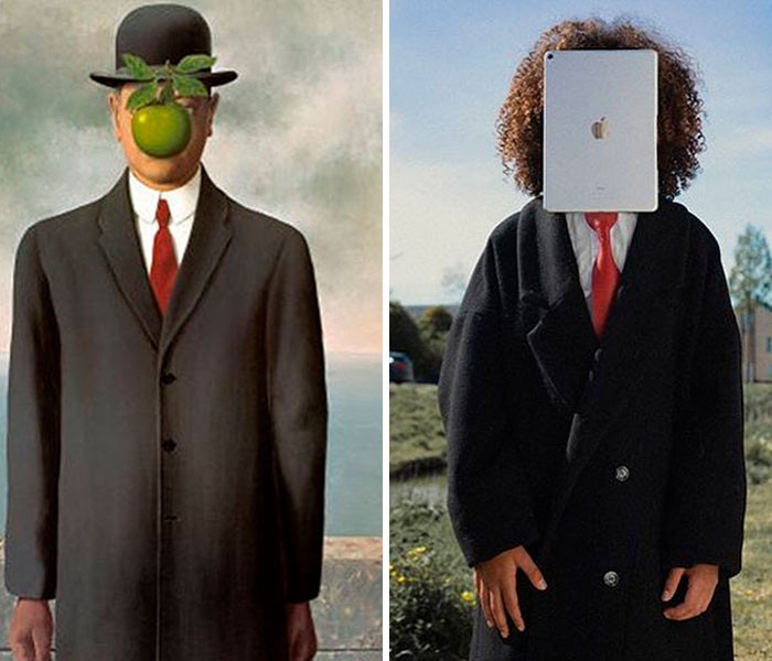 'The Son Of Man' của René Magritte. (Nguồn: Boredpanda)