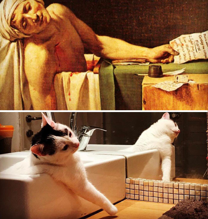 'The Death Of Marat'. (Nguồn: Boredpanda)