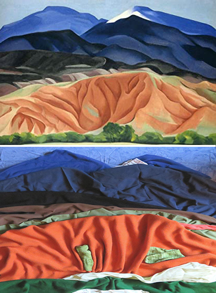 'Black Mesa Landscape, New Mexico' của Georgia O'keeffe. (Nguồn: Boredpanda)
