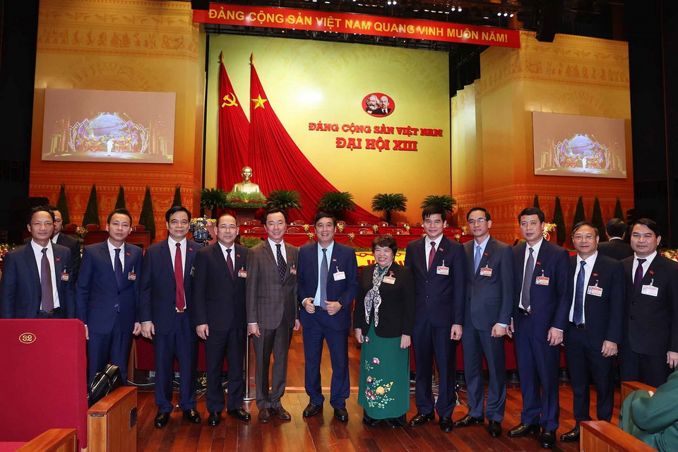 Các đại biểu tham dự phiên họp trù bị Đại hội XIII của Đảng. (Ảnh: TTXVN)