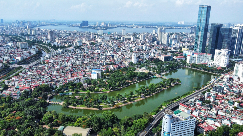 Công viên Thủ Lệ thuộc phường Ngọc Khánh, quận Ba Đình. (Ảnh: Huy Hùng/ TTXVN)