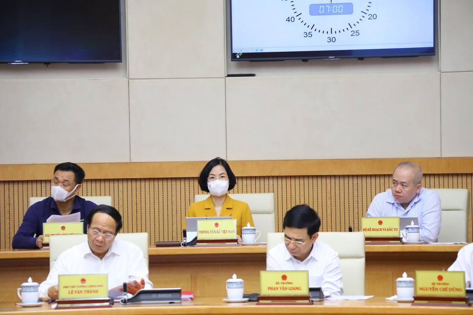 Các đại biểu dự phiên họp Chính phủ thường kỳ tháng 10. (Ảnh: Văn Điệp/TTXVN)