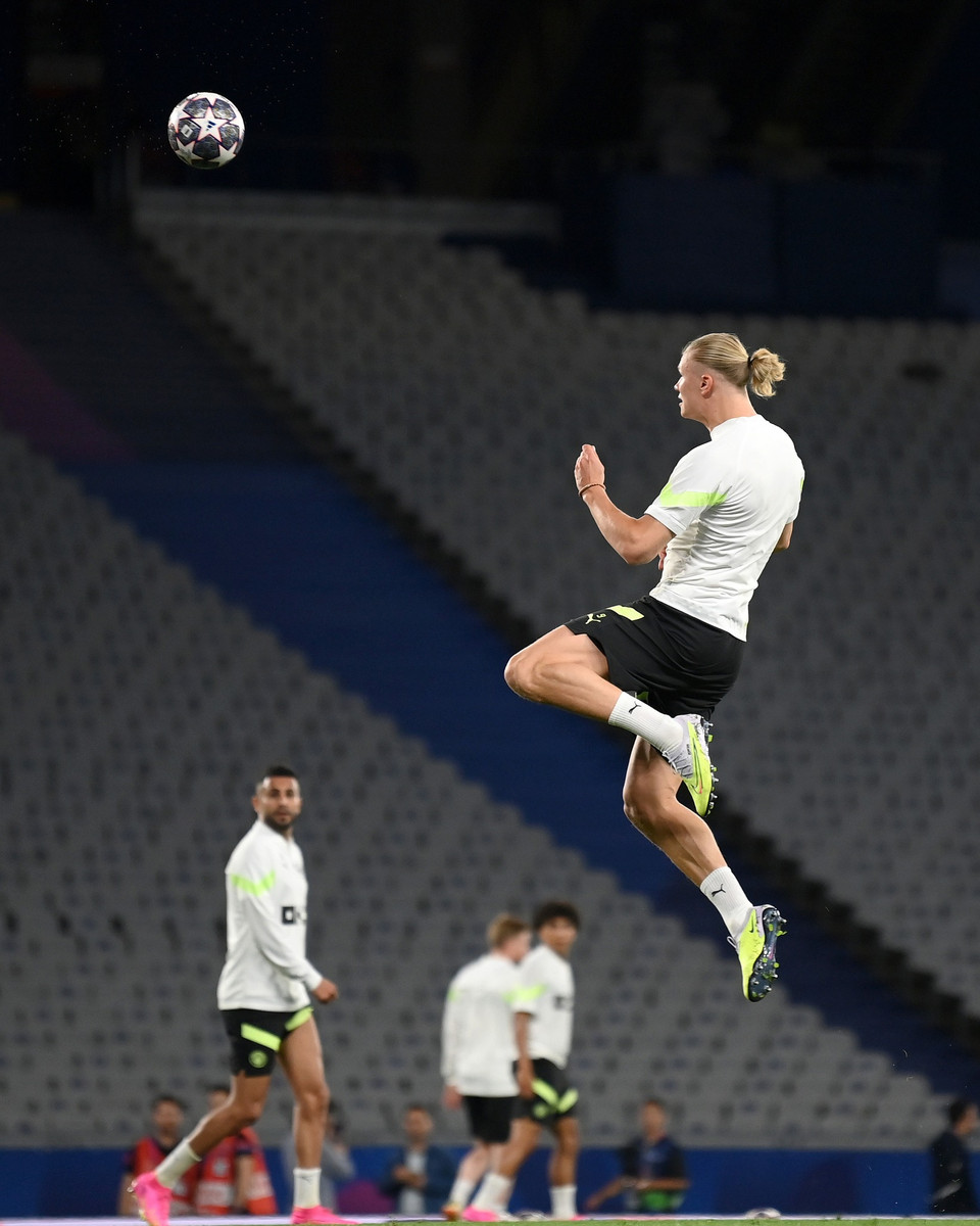 Erling Haaland, niềm hy vọng lớn nhất trên hàng công của Man City. (Nguồn: UEFA)