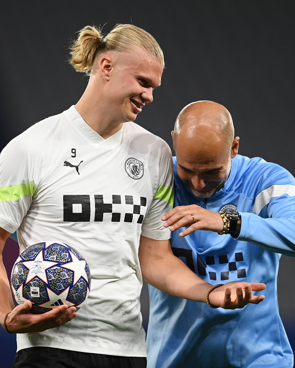 Pep đặt niềm tin rất lớn vào Haaland. (Nguồn: UEFA)