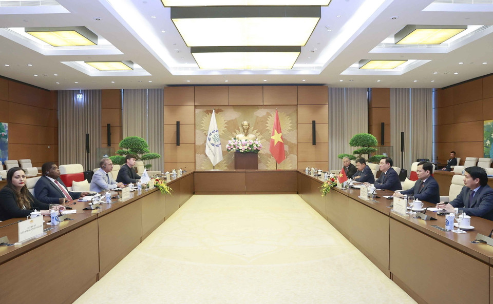 Quang cảnh buổi tiếp. (Ảnh: Doãn Tấn/TTXVN)