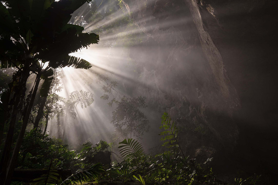 Vẻ đẹp choáng ngợp của hang Sơn Đoòng. (Ảnh: TTXVN)