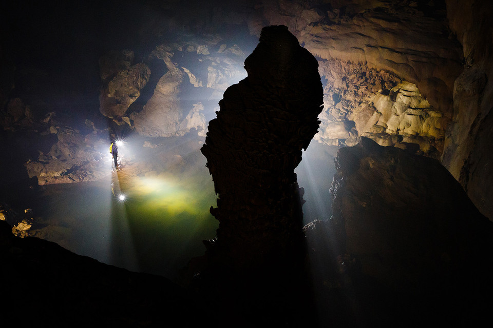 Vẻ đẹp choáng ngợp của hang Sơn Đoòng. (Ảnh: TTXVN)