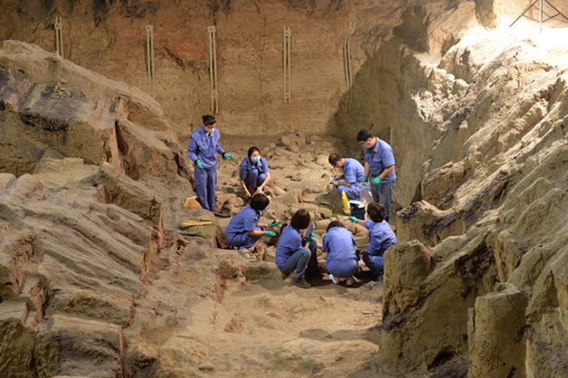 Theo thông tin đăng tải hôm thứ Năm vừa qua trên trang web Bảo tàng Lăng mộ Hoàng đế Tần Thủy Hoàng, các nhà khảo cổ sẽ làm việc trên một khu vực rộng 200m2 tại hố mai táng số 2.(Nguồn: CCTVNews)