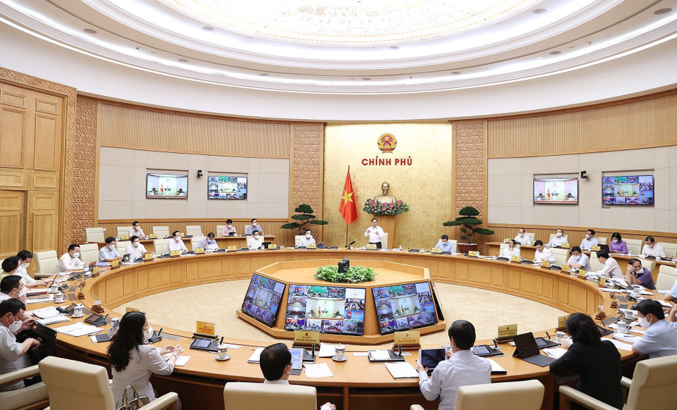 Quang cảnh Phiên họp Chính phủ thường kỳ tháng 9. (Ảnh: Dương Giang/TTXVN)