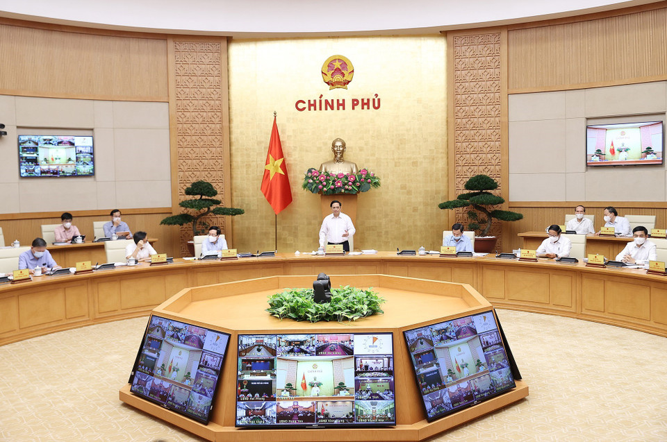 Phiên họp Chính phủ thường kỳ tháng 9. (Ảnh: Dương Giang/TTXVN)