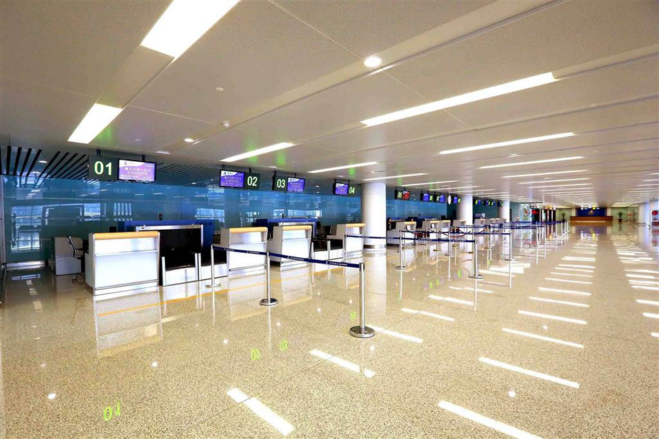 Khu vực làm thủ tục tại nhà ga sân bay quốc tế Bình Nhưỡng. (Nguồn: Reuters)
