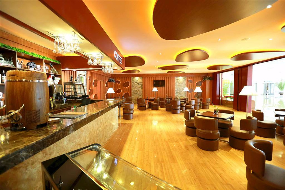 Một quán càphê/bar trong khuôn viên nhà ga sân bay quốc tế Bình Nhưỡng. (Nguồn: Reuters)