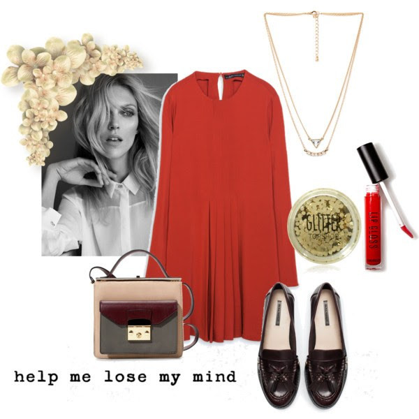 Một chút hoài cổ cho cô nàng dịu dàng. (Váy Zara: 2.708.000VND, giày Zara: 1.260.000VND, túi Zara: 2.500.000VND, vòng cổ Forever21: 100.000VND)