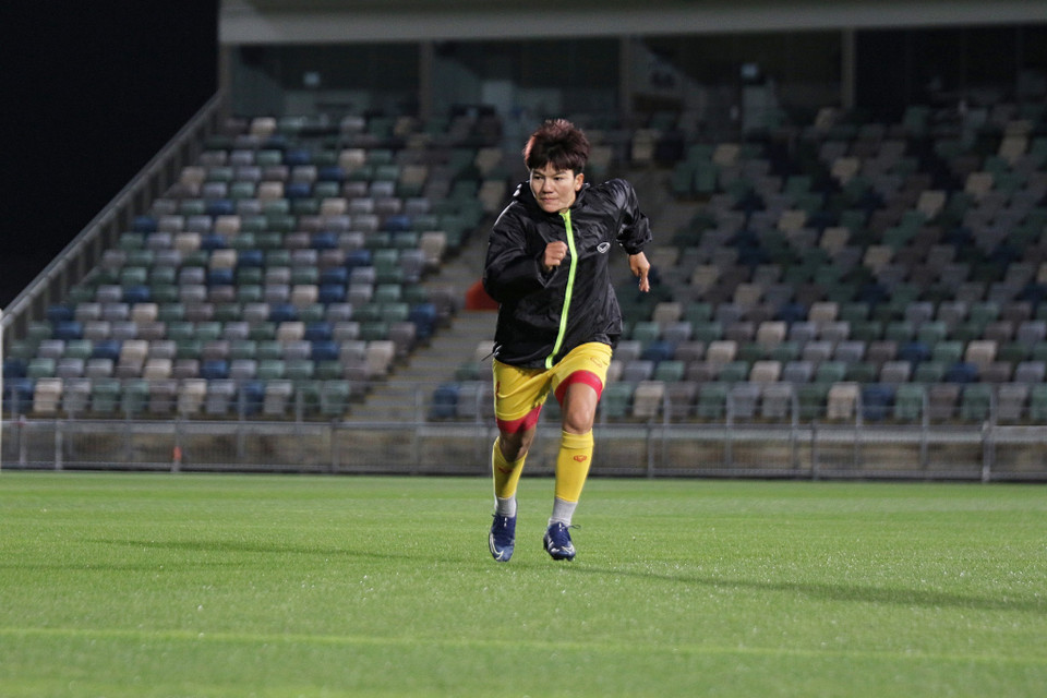 Các cầu thủ toàn đội đang bắt nhịp tốt và hoàn thành các bài tập. (Nguồn: VFF)