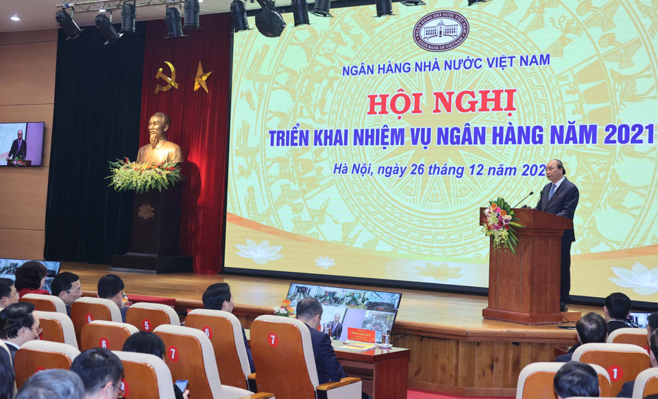 Thủ tướng Nguyễn Xuân Phúc phát biểu. (Ảnh: Thống Nhất/TTXVN)