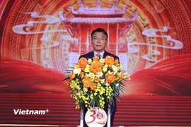 Phó Thủ tướng Chính phủ Lê Thành Long phát biểu tại lễ kỷ niệm. (Ảnh: BTC)