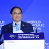 Thủ tướng Phạm Minh Chính phát biểu tại Phiên thảo luận “Thế kỷ của châu Á có đang gặp thách thức?”. (Ảnh: Dương Giang/TTXVN)