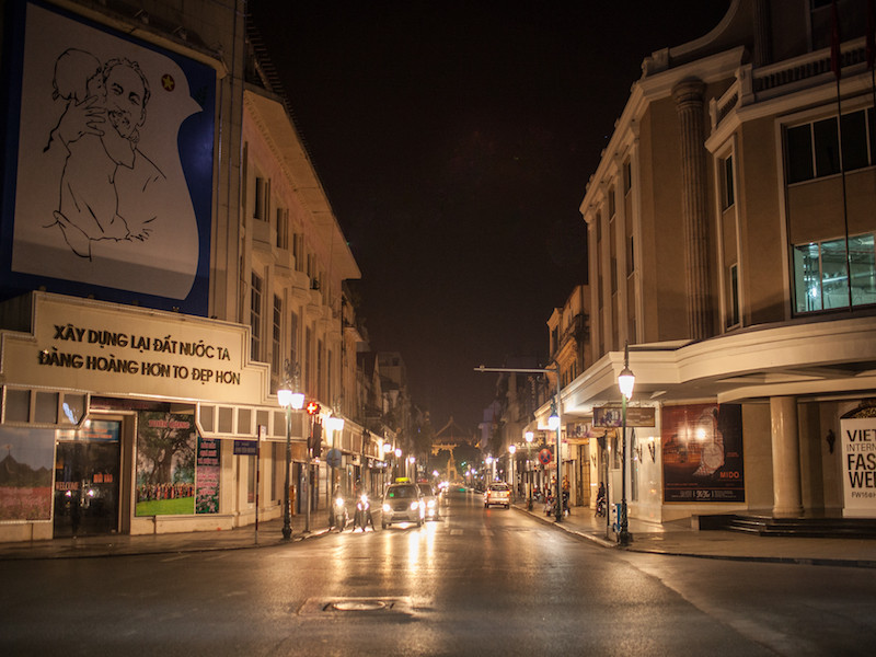 Hà Nội về đêm. (Ảnh:Minh Đức/Vietnam+)