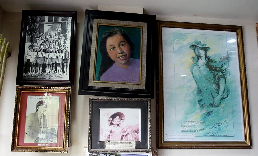 Những bức ảnh liệt sỹ Đặng Thùy Trâm treo trong gia đình
