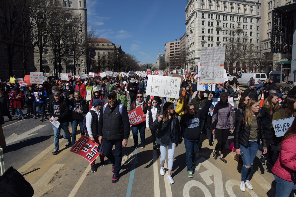 Hàng chục nghìn người tham gia đã tụ tập trên đại lộ Pennsylvania gần Capitol Hill. (Nguồn: THX/TTXVN)
